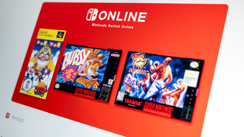 Nintendo Switch Online classic games banner
