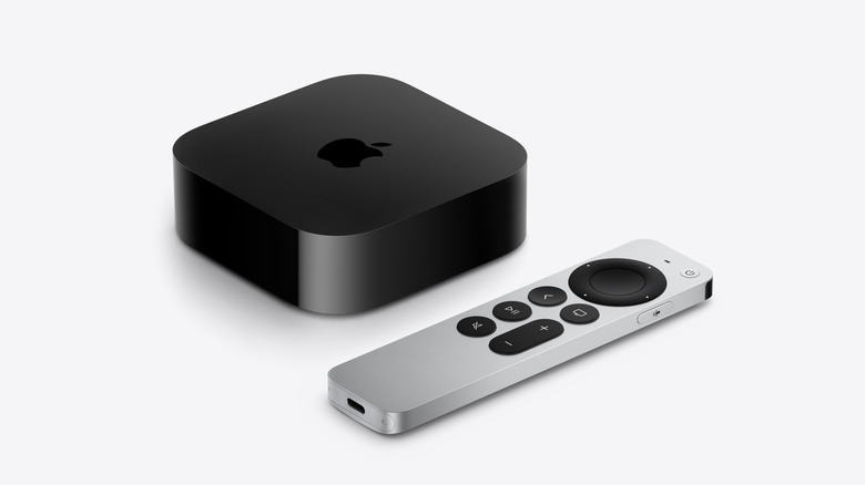 Apple TV 4K on a plain background