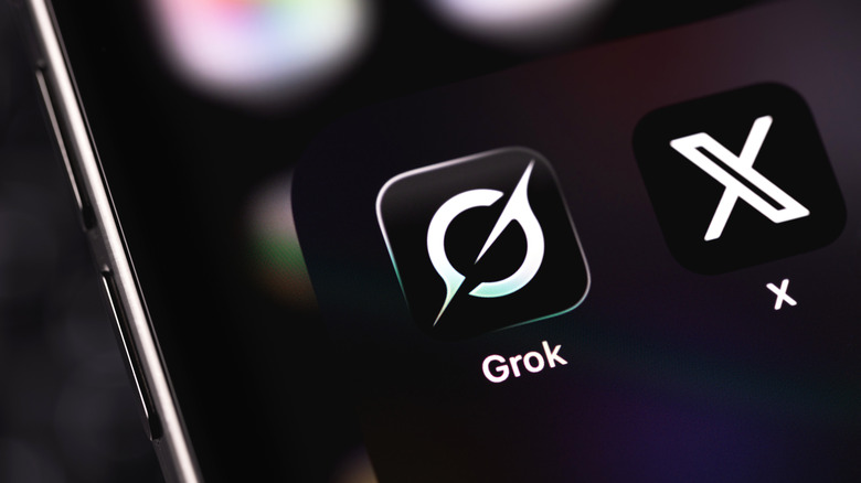 Grok and X icons