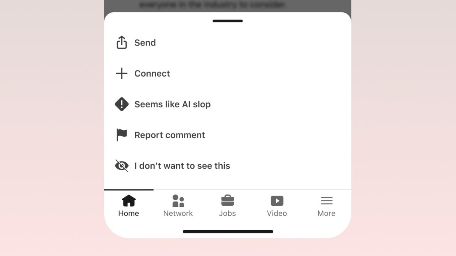 LinkedIn is testing a 'seems like AI slop' reporting tool
