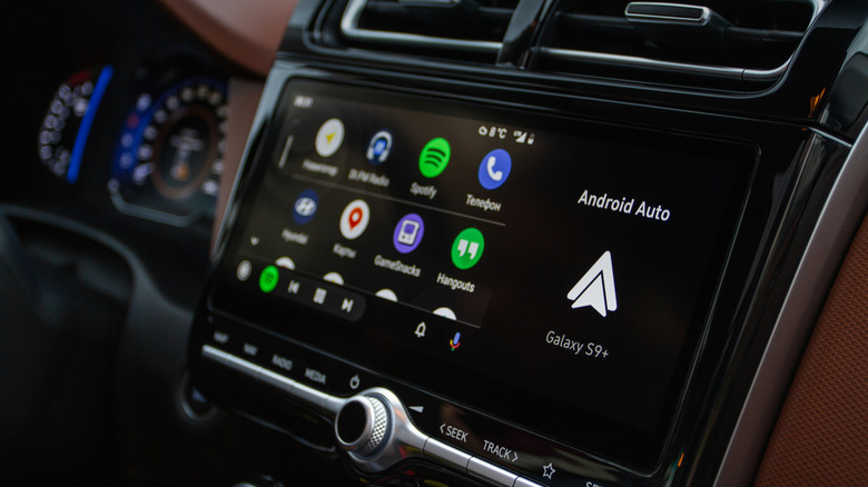 Android Auto on car's display.
