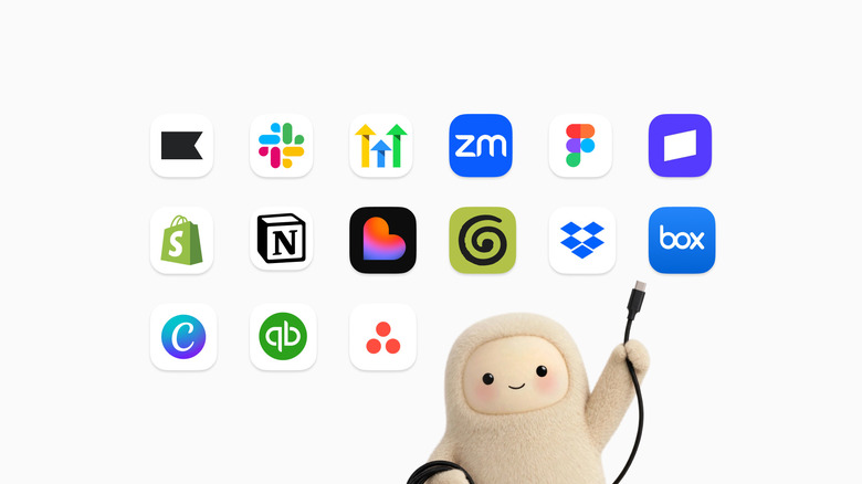 The Muse mascot and logos for third-party apps.