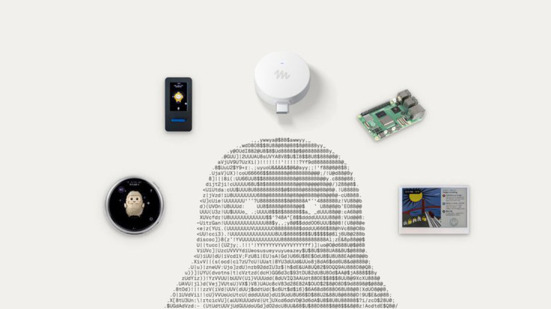 Meta's Muse logo surrounded by gadgets.