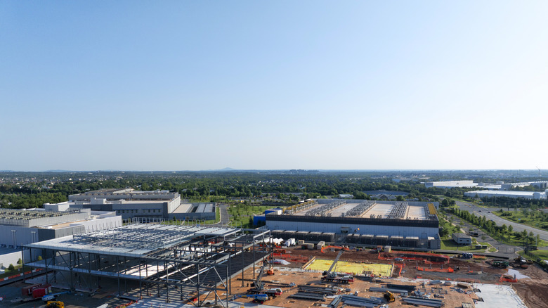 A data center being built.