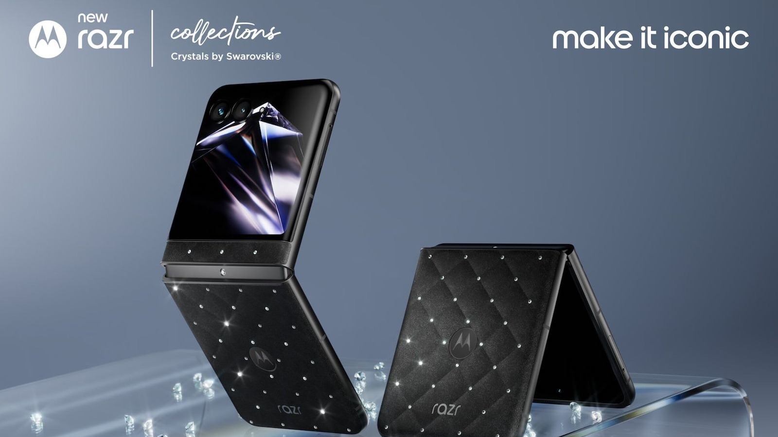 Motorola just introduced another Razr that's covered in Swarovski crystals