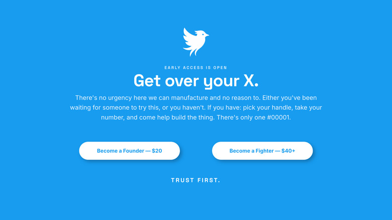 The waitlist signup for Tweet.app found on its homepage.