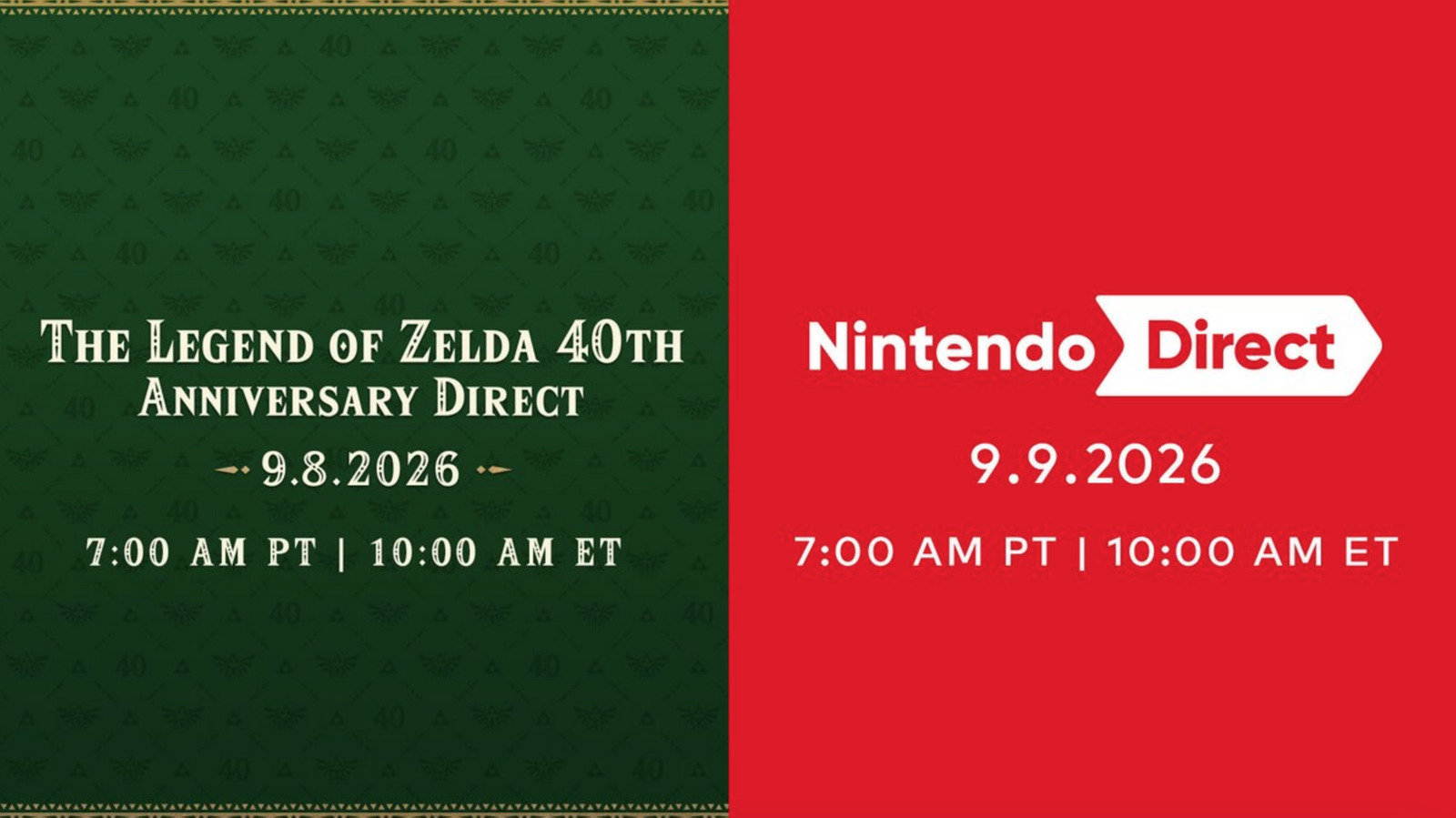 Nintendo just announced two Direct livestream events for next week