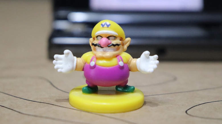 A figurine of Wario, a notoriously greedy Nintendo villain.