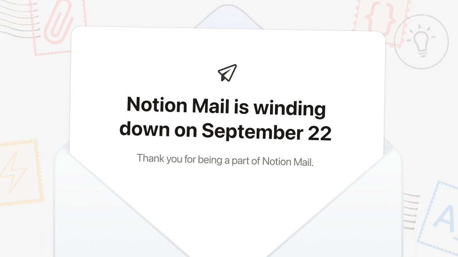 Notion Mail is shutting down