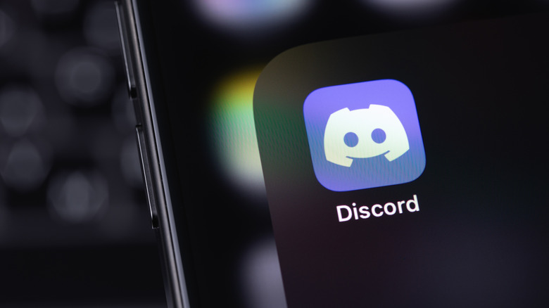 The Discord app icon on an iPhone.