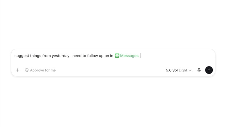 A screenshot of ChatGPT's imessage integration