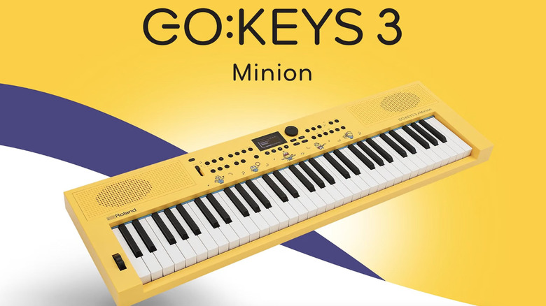 A yellow keyboard.