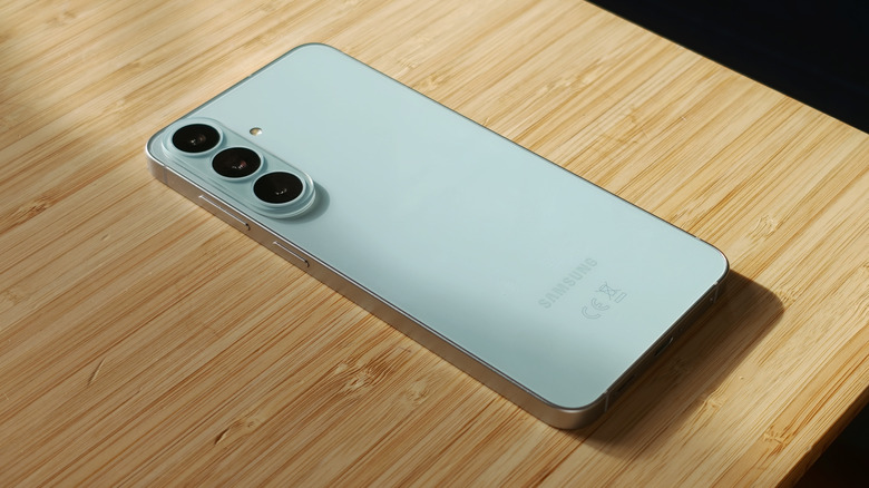 Samsung's Galaxy S26 FE on a table.
