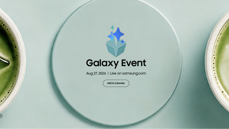 The words Galaxy Event on the Samsung website.