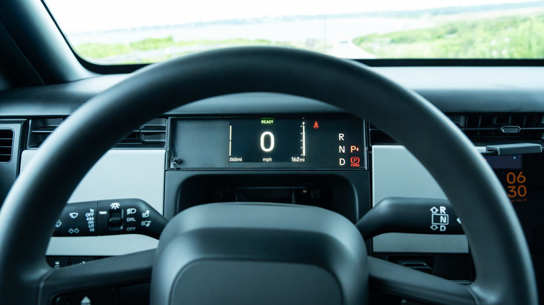The dashboard is minimalist to say the least
