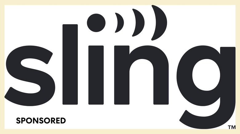 Sling TV logo on white background