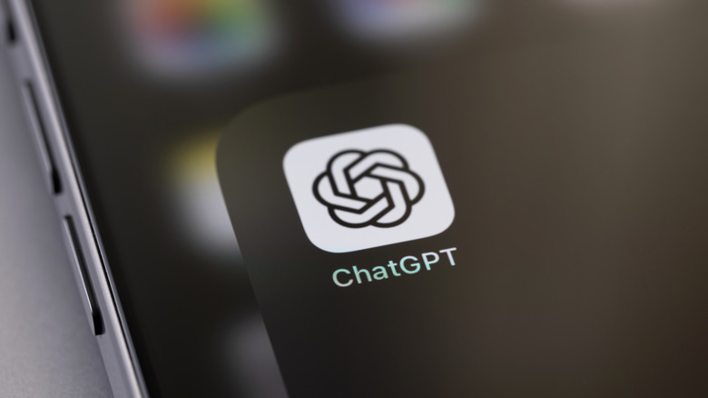 A closeup of the ChatGPT icon on a iPhone.