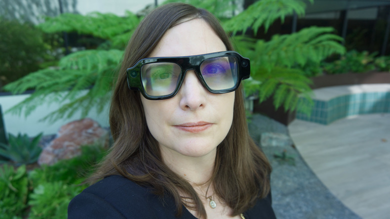 The author wearing Specs.