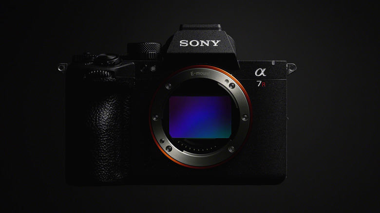 Sony A7R VI camera shown from the top