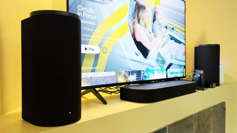 Sony Bravia Theater Trio with a TV.