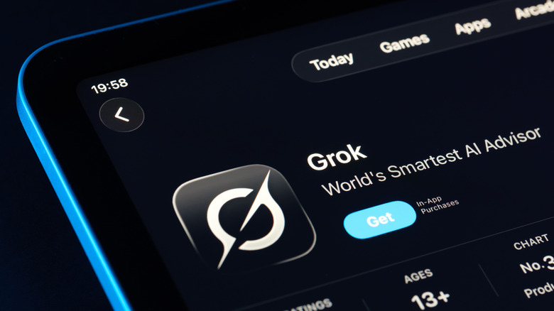 A screenshot of the Grok app in the App Store.