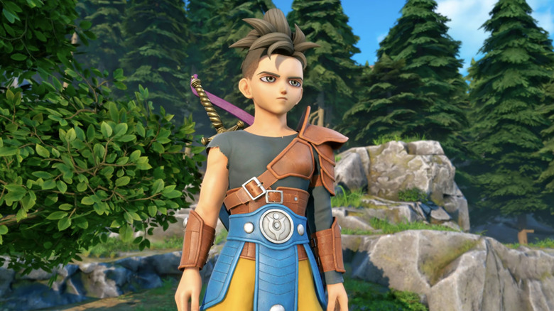 A screenshot from Square's Dragon Quest livestream.