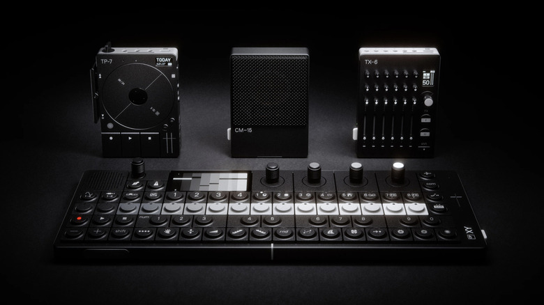 Teenage Engineering's synth gear is shown