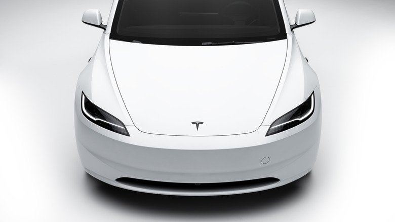 A white car.