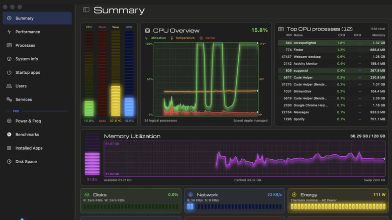 A screenshot overview of Task Manager OG.