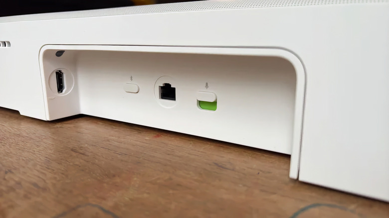 The ports on the Sonos Arc Ultra sound bar.