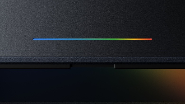 A lightbar on the new Googlebook