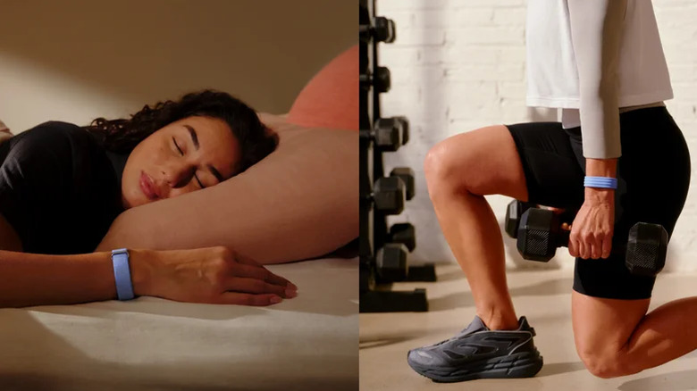 Google's Fitbit Air in use