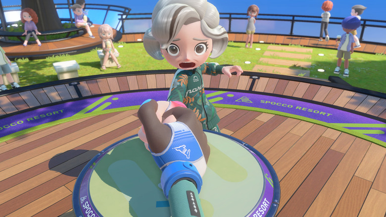 Two cartoon-ish characters play a thumb wrestling game.