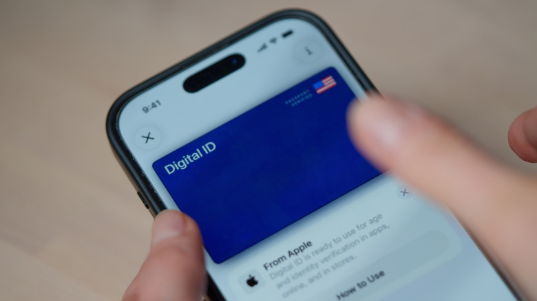 A Digital ID on an iPhone.