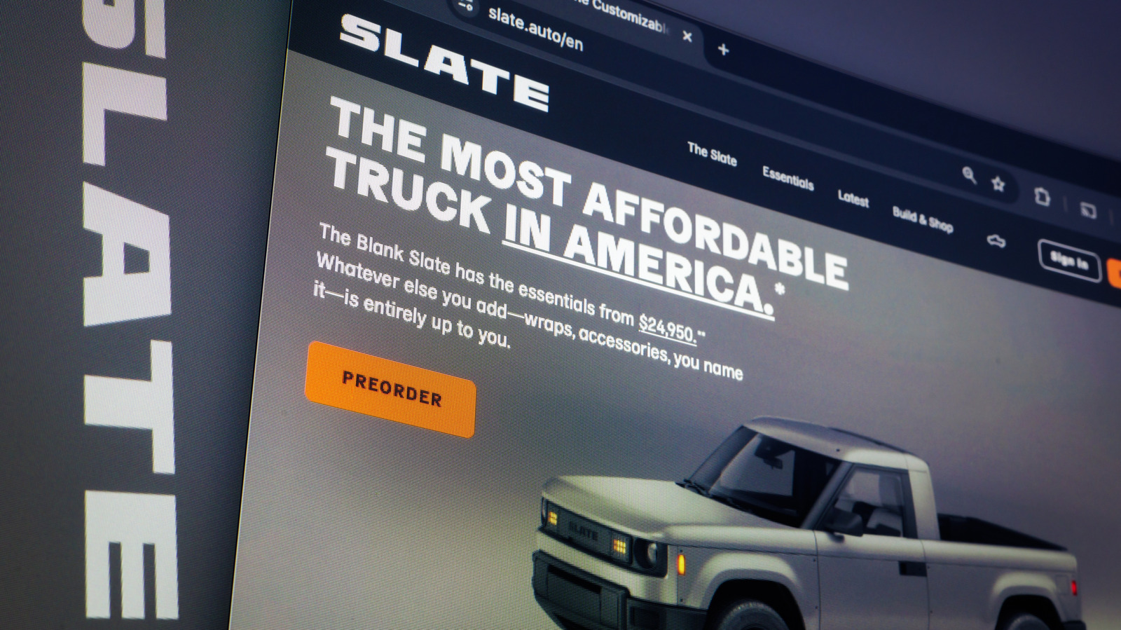 The Slate Truck is affordable because you have to 'bring your own tech'