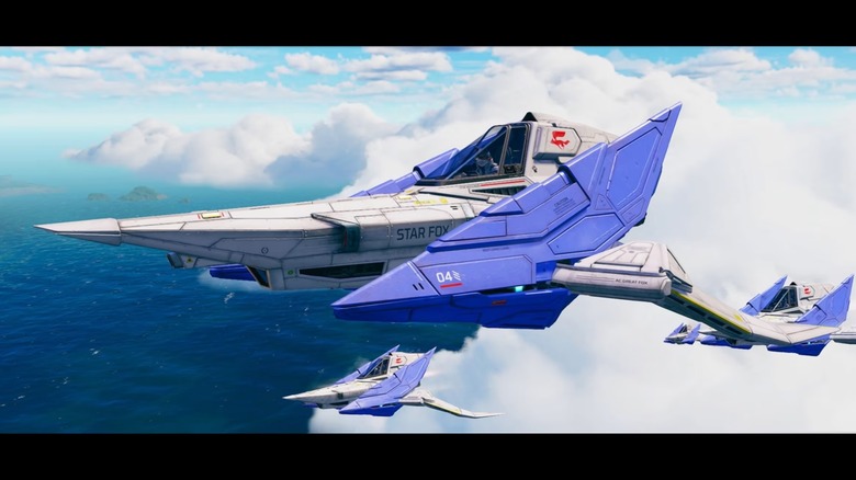The updated Arwing graphics from Star Fox 2026.