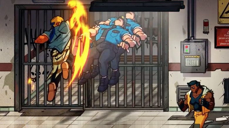 A screenshot from the most recent Streets of Rage game.