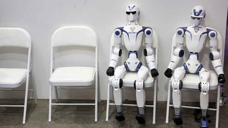 Unitree's humanoid robots.