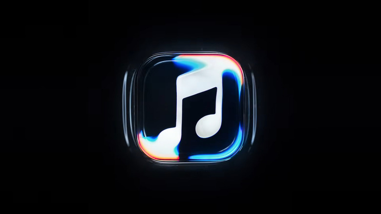 A rippley Apple Music logo.