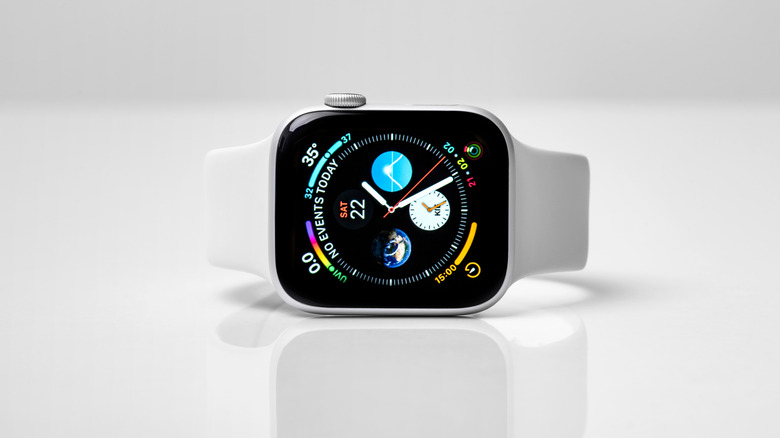 Apple Watch showing its watch face.