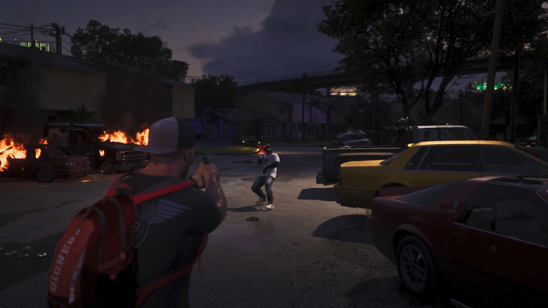 A shootout in Grand Theft Auto 6