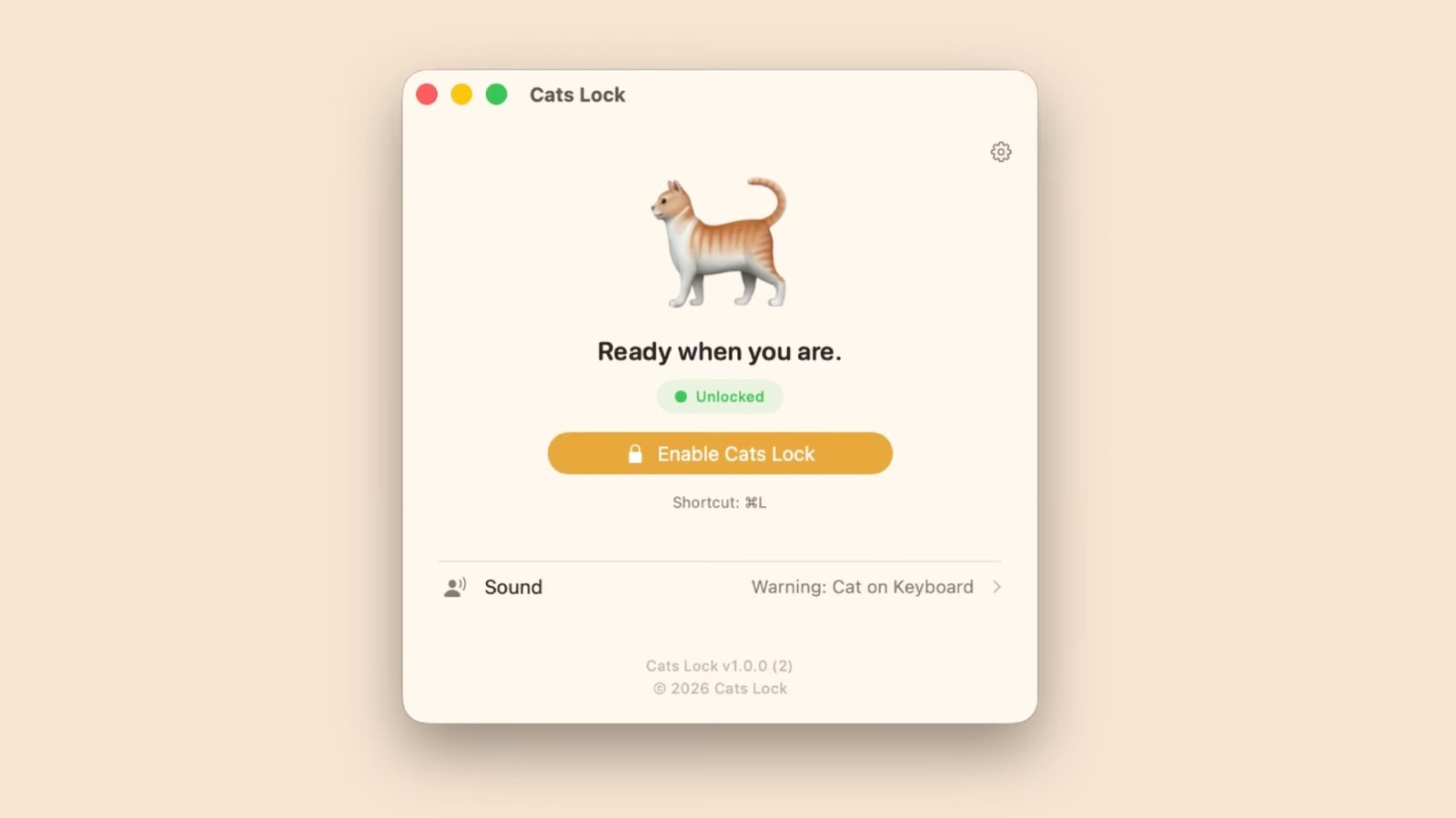 This new Mac app locks the keyboard to prevent chaos when your cat tramples all over it