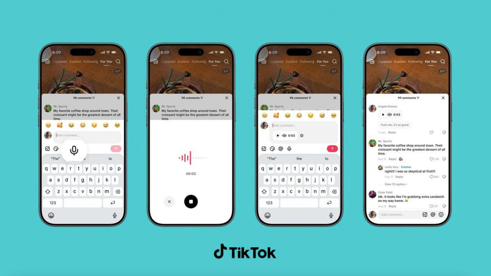 TikTok introduces voice comments and simplified polls