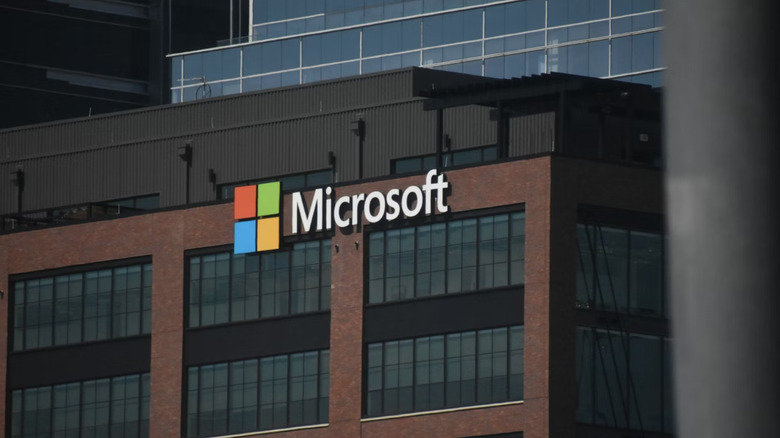A Microsoft building.