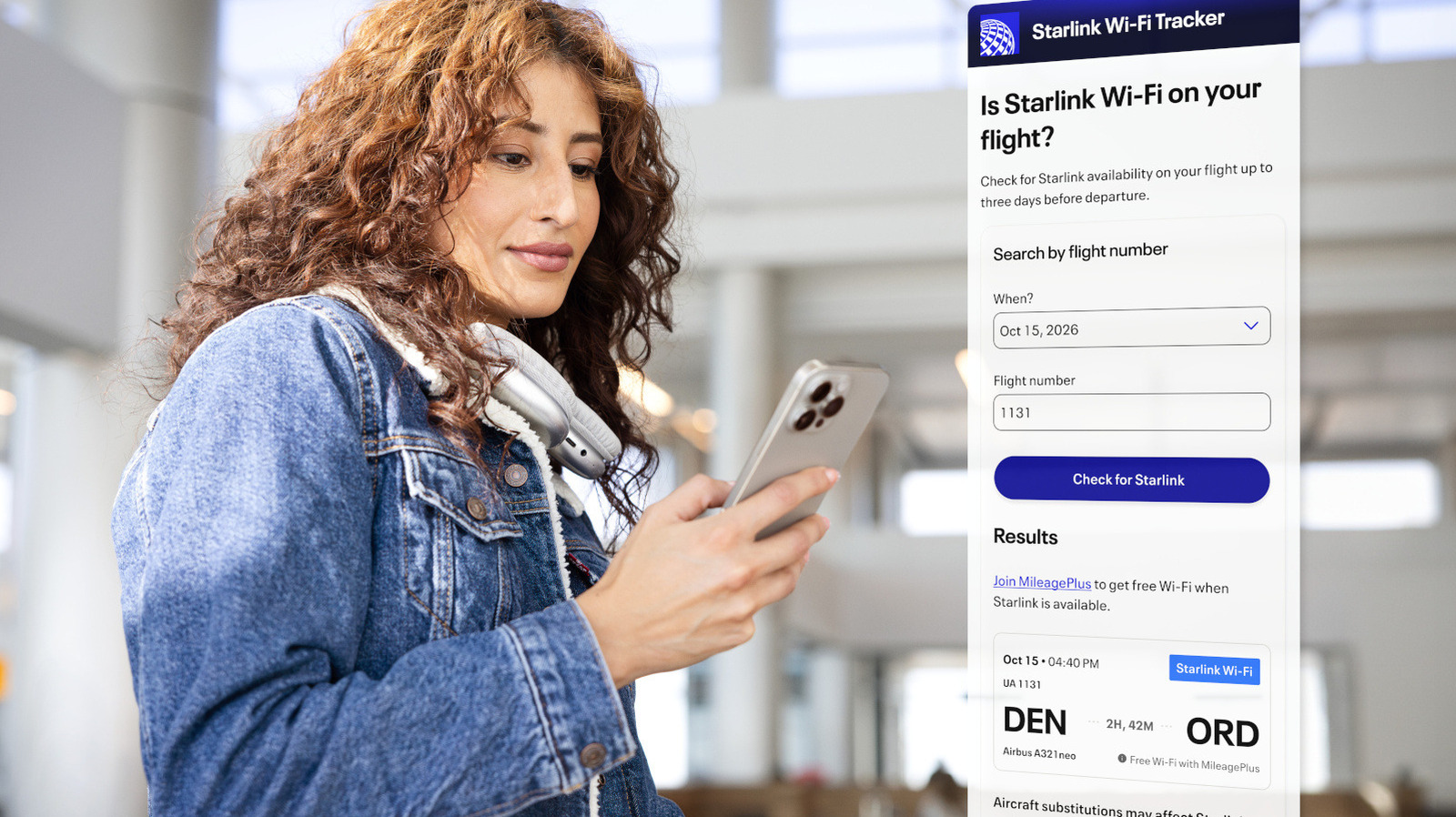 United will now let you check if your flight has Starlink Wi-Fi - Engadget