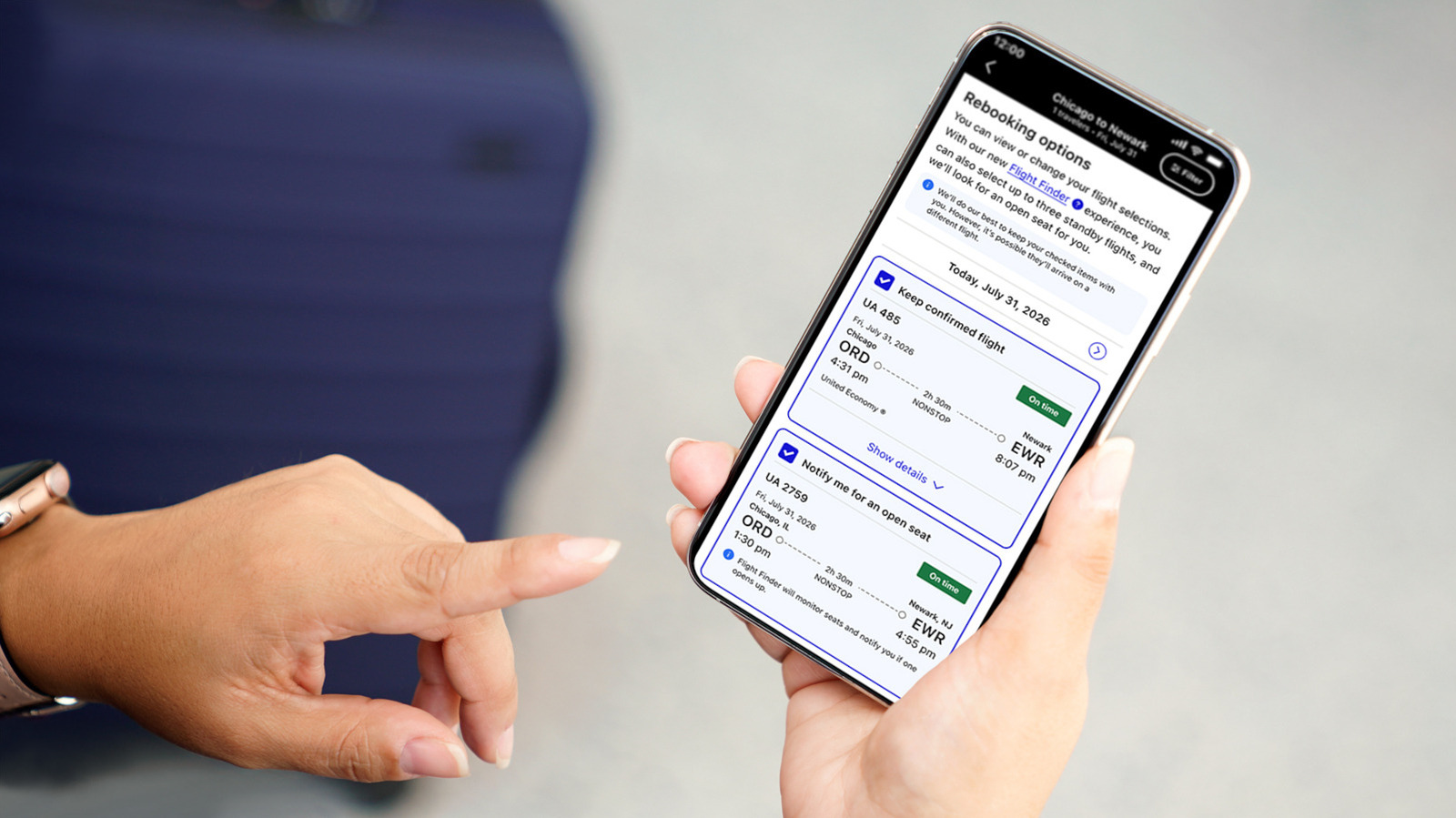 United will now let you join standby lists for earlier flights through its mobile app