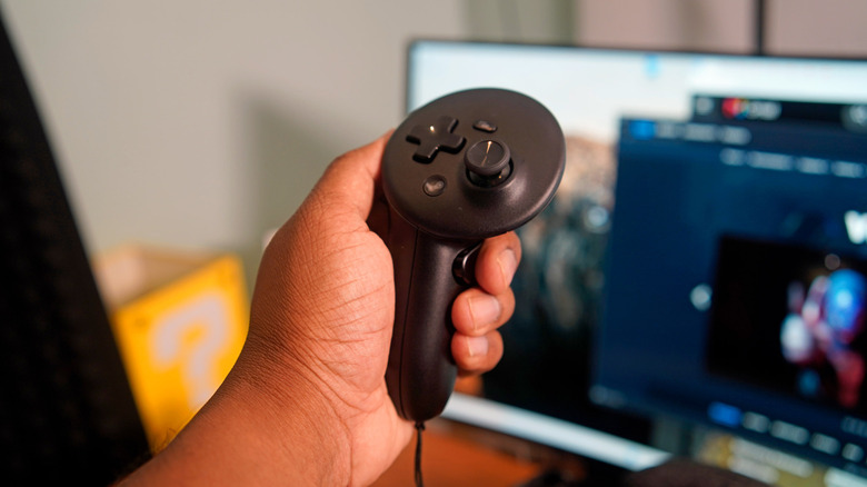 Valve's Steam Frame controller.