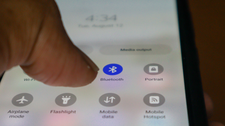 Enabling Bluetooth on a smartphone