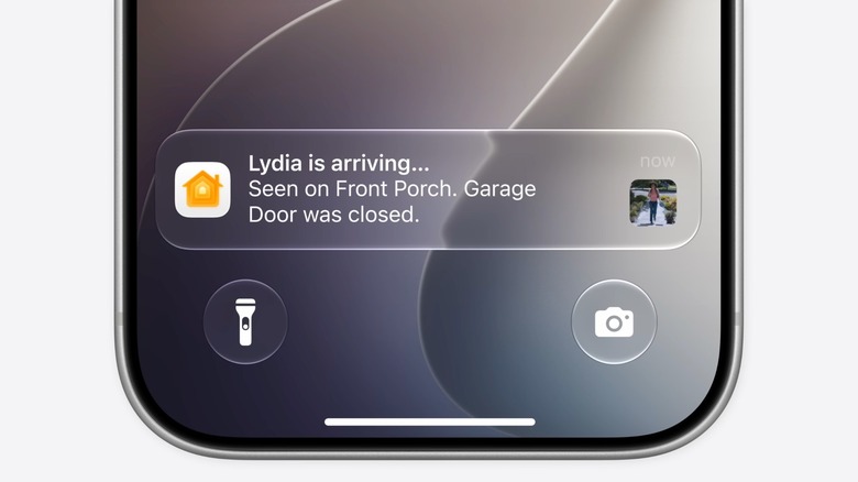 Apple Home smart notifications powered by Apple Intelligence.