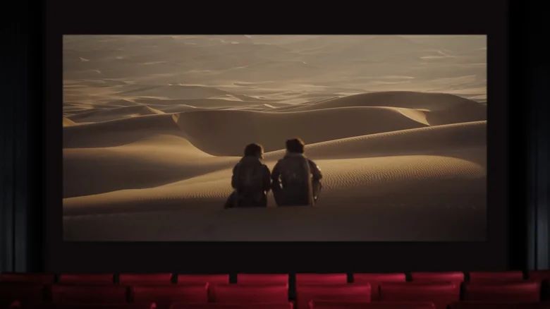 Dune as presented on a cinema screen